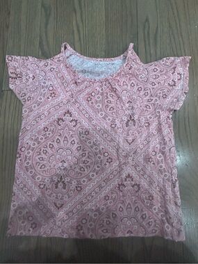 Carter’s Girls Pink Off-Shoulder Summer Top Size M (7/8)